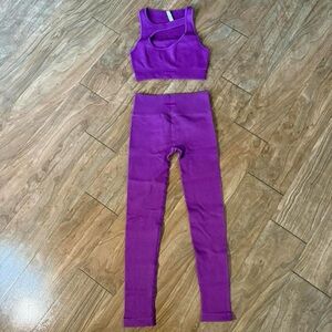 Fashion Nova Purple Leggings Set